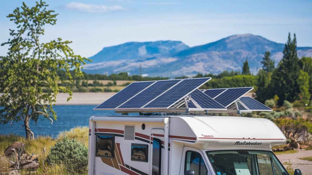 motorhome with solar panels